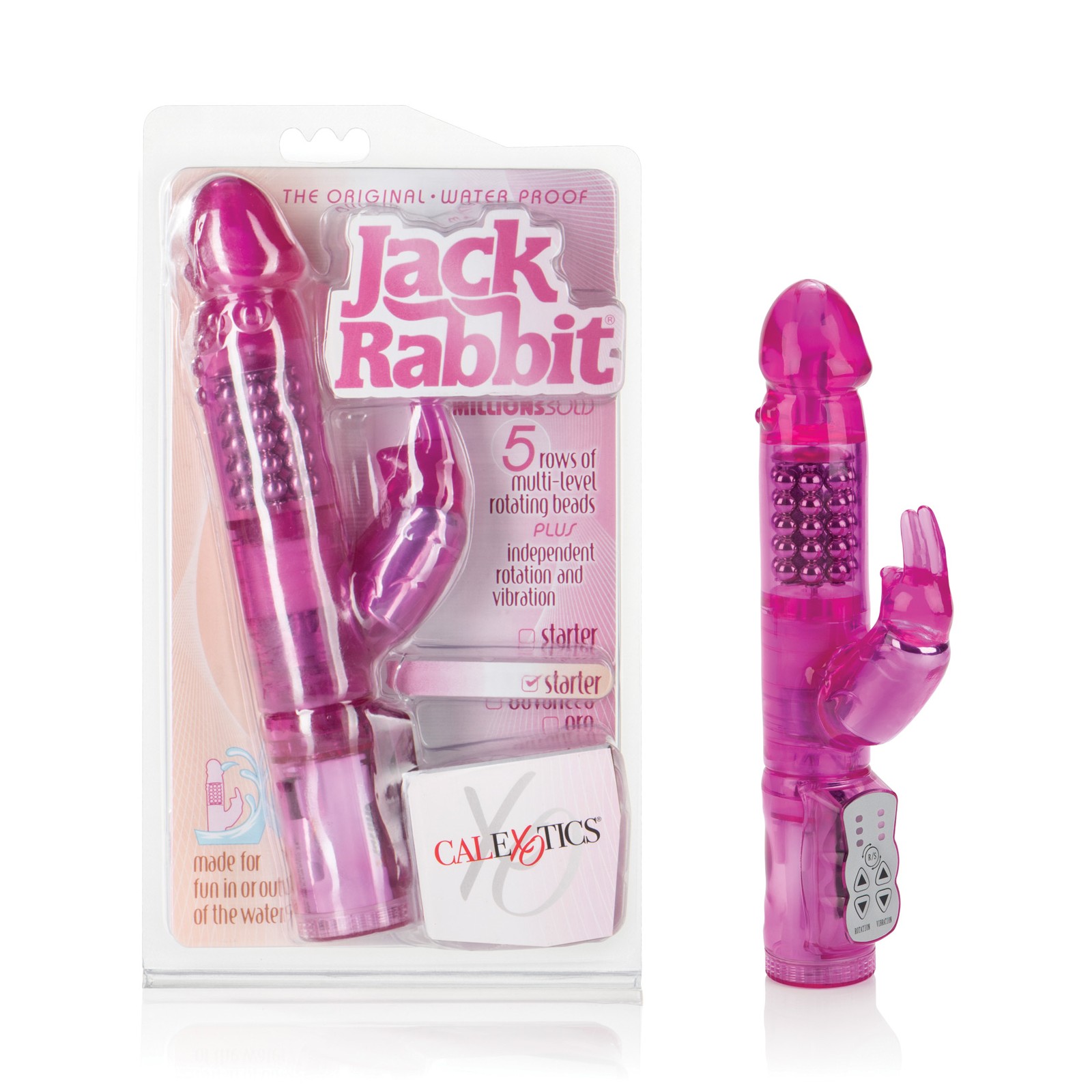 Jack Rabbit with Floating Beads Waterproof - Pink