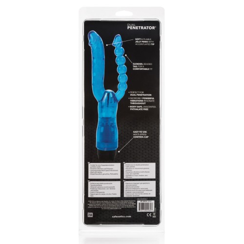 Crystalessence 5 Inch Dual Penetrator - Blue