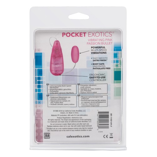 Bolita Vibradora Pocket Exotics Pasión Rosa