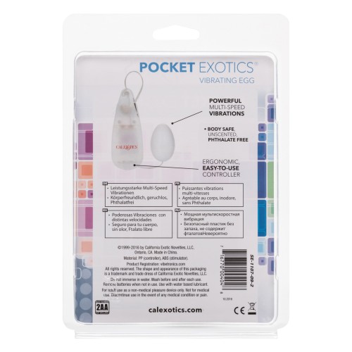 Pocket Exotics Vibrating Egg Ivory