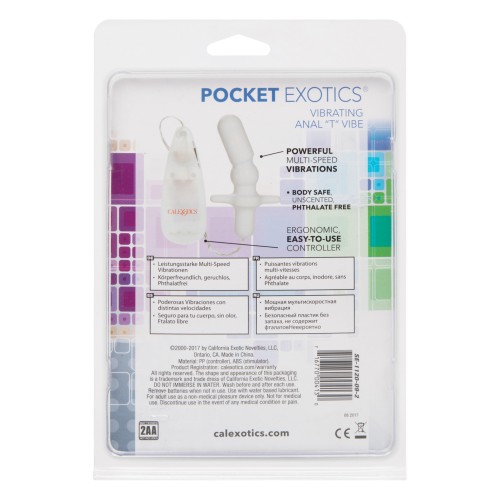 Pocket Exotics Anal T Vibe Ivory