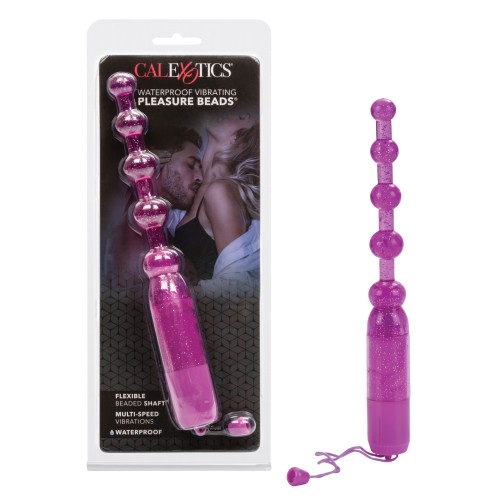 Vibrating Pleasure Beads Waterproof - Purple