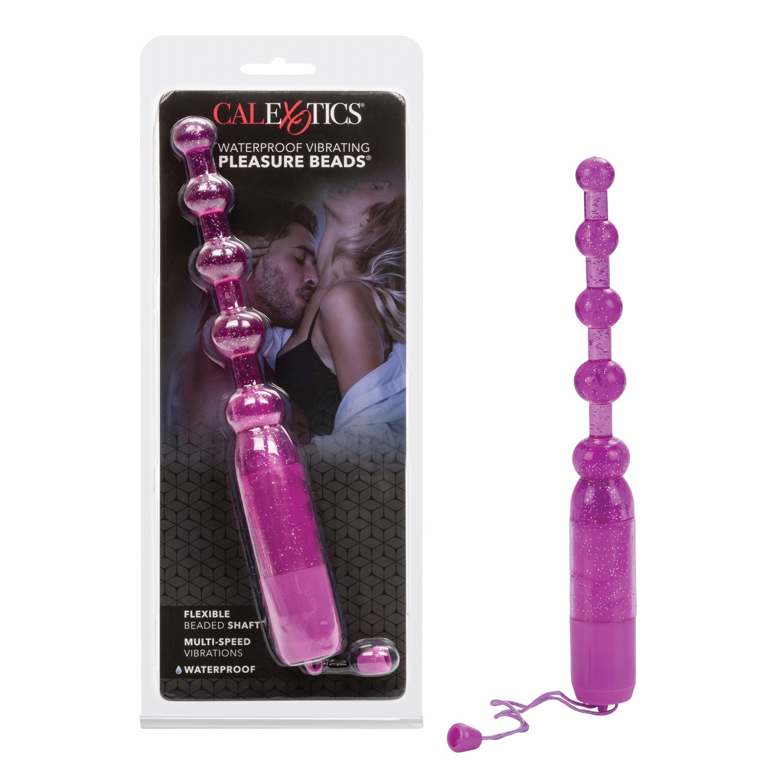 Vibrating Pleasure Beads Waterproof - Purple