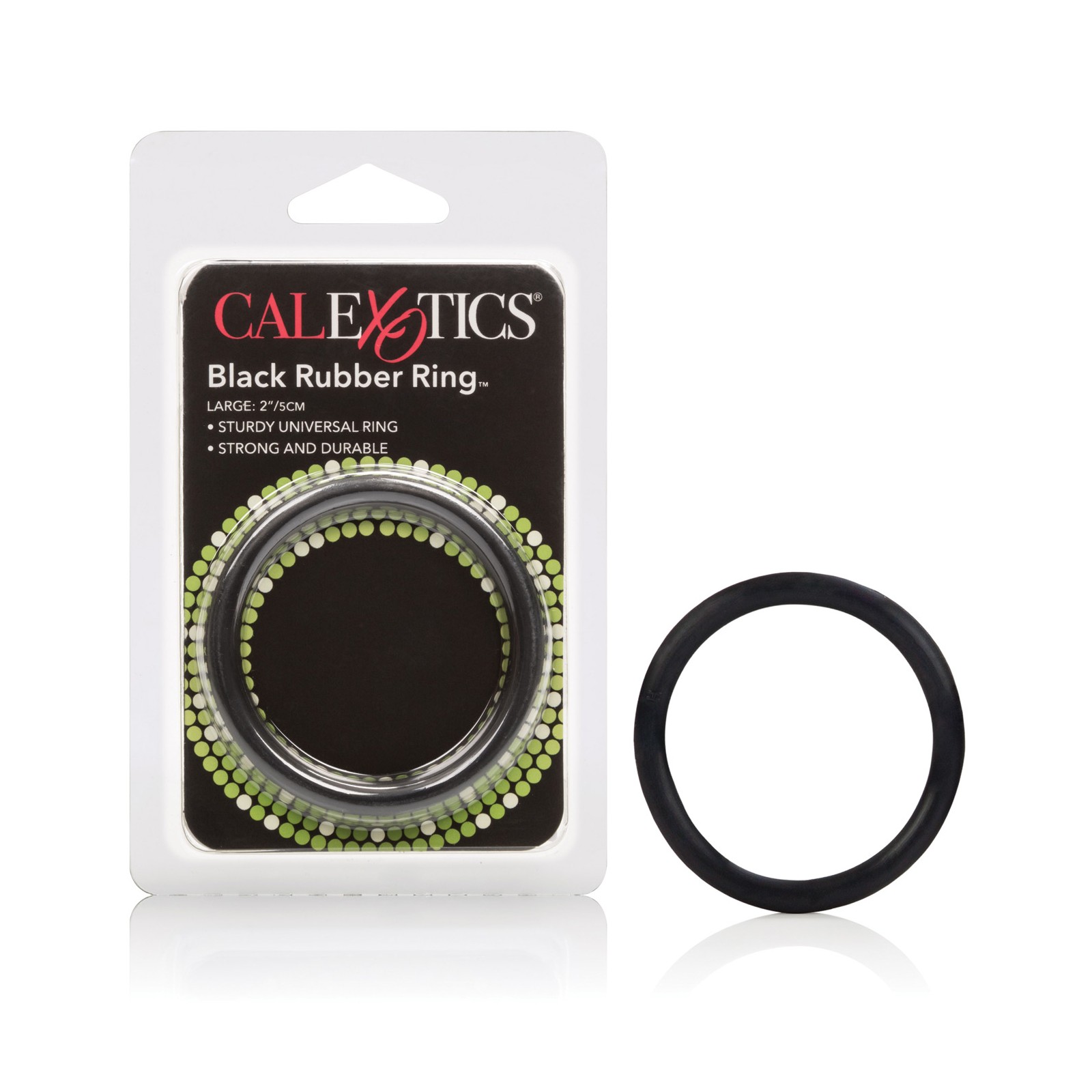 Large Black Rubber Ring for Enhanced Erection and Performance