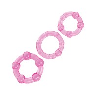 Silicone Island Rings Pink