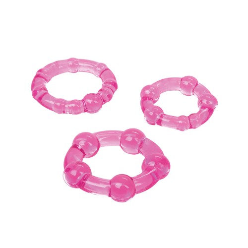 Silicone Island Rings Pink