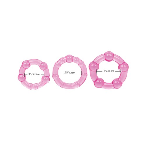 Silicone Island Rings Pink