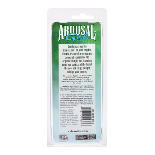 Gel de Arousal de Menta para Sensaciones Intensificadas