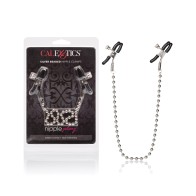 Silver Beaded Nipple Clamps for Pleasure