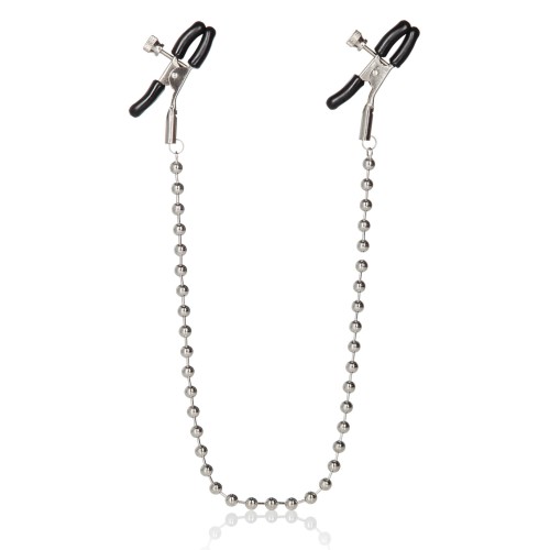 Silver Beaded Nipple Clamps for Pleasure