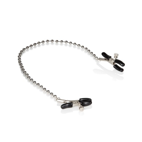 Silver Beaded Nipple Clamps for Pleasure