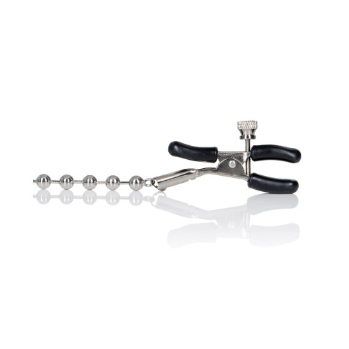 Silver Beaded Nipple Clamps for Pleasure