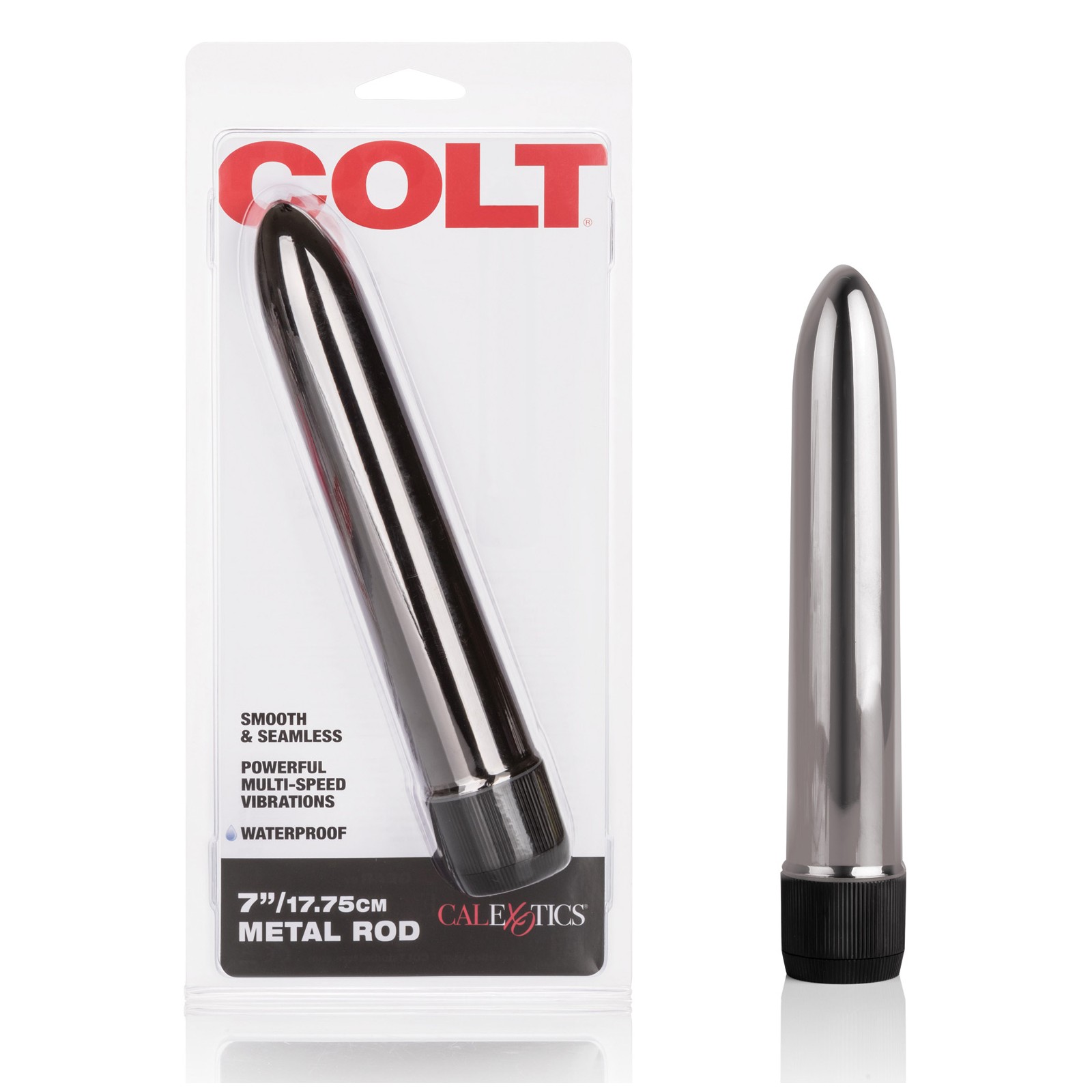 Vibrador Metal COLT de 7 Pulgadas - Elegante y Poderoso