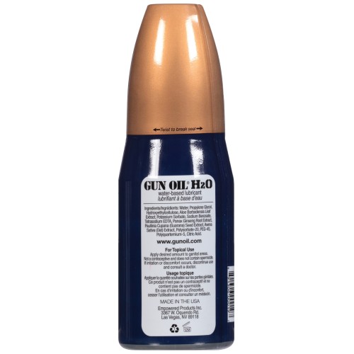 Lubricante H2O Premium a Base de Agua Gun Oil