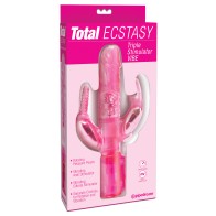 Total Ecstasy Triple Stimulator Vibrator - Pink