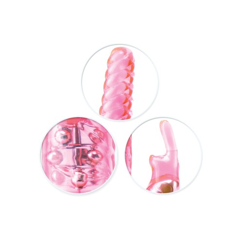 Total Ecstasy Triple Stimulator Vibrator - Pink