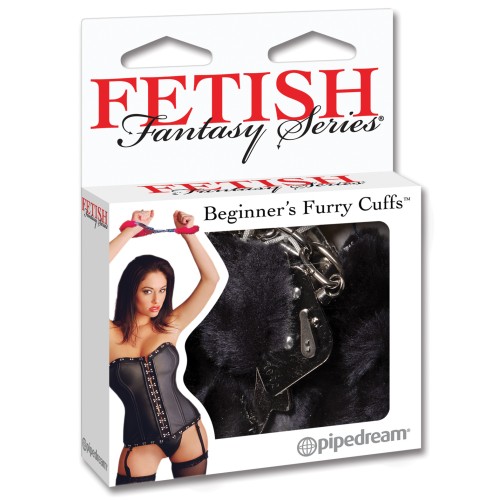 Fetish Fantasy Beginners Furry Cuffs Black