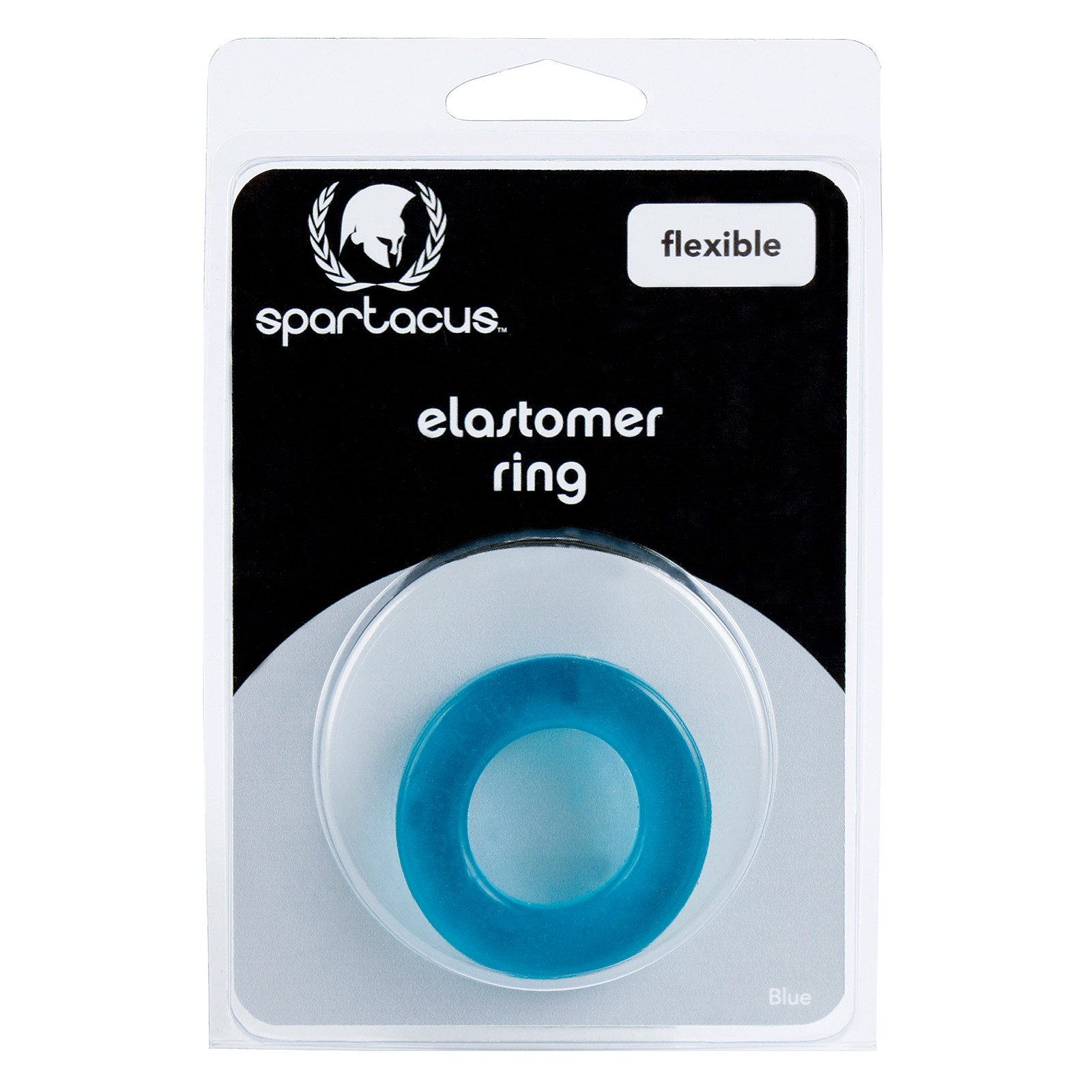 Spartacus Elastomer Cock Ring - Metro Blue for Enhanced Pleasure