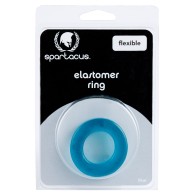 Spartacus Elastomer Cock Ring - Metro Blue for Enhanced Pleasure