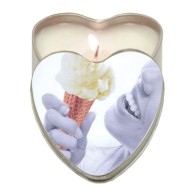 Earthly Body Suntouched Hemp Edible Candle Vanilla - 4.7 oz Heart Tin