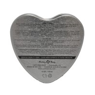 Vela Edible de Masaje Hemp Suntouched - 4.7 oz en Lata en Forma de Corazón (Vainilla)