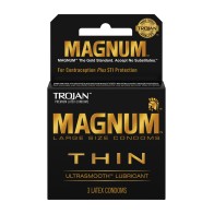 Condones Trojan Magnum Thin para Mayor Seguridad y Placer