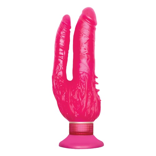 Waterproof Wall Bangers Double Penetrator Pink