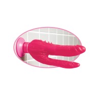 Waterproof Wall Bangers Double Penetrator Pink