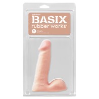 Basix Rubber Works 6 Inch Dong Flesh