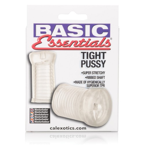 Basic Essentials Tight Pussy Masturbator Clear