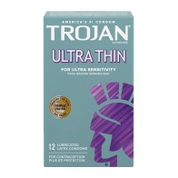 Preservativos Trojan Ultra Thin Paquete de 12