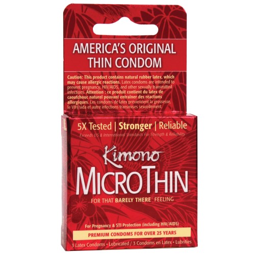 Kimono Micro Thin Condom - Box of 3