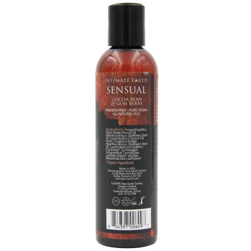 Aceite de Masaje Sensual Intimate Earth - Cacao & Baya de Goji