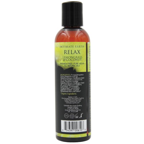 Intimate Earth Relaxing Massage Oil - Coconut & Lemongrass