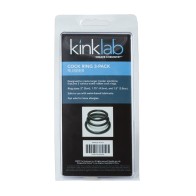 KinkLab Rubber Cock Rings - 3 Pack