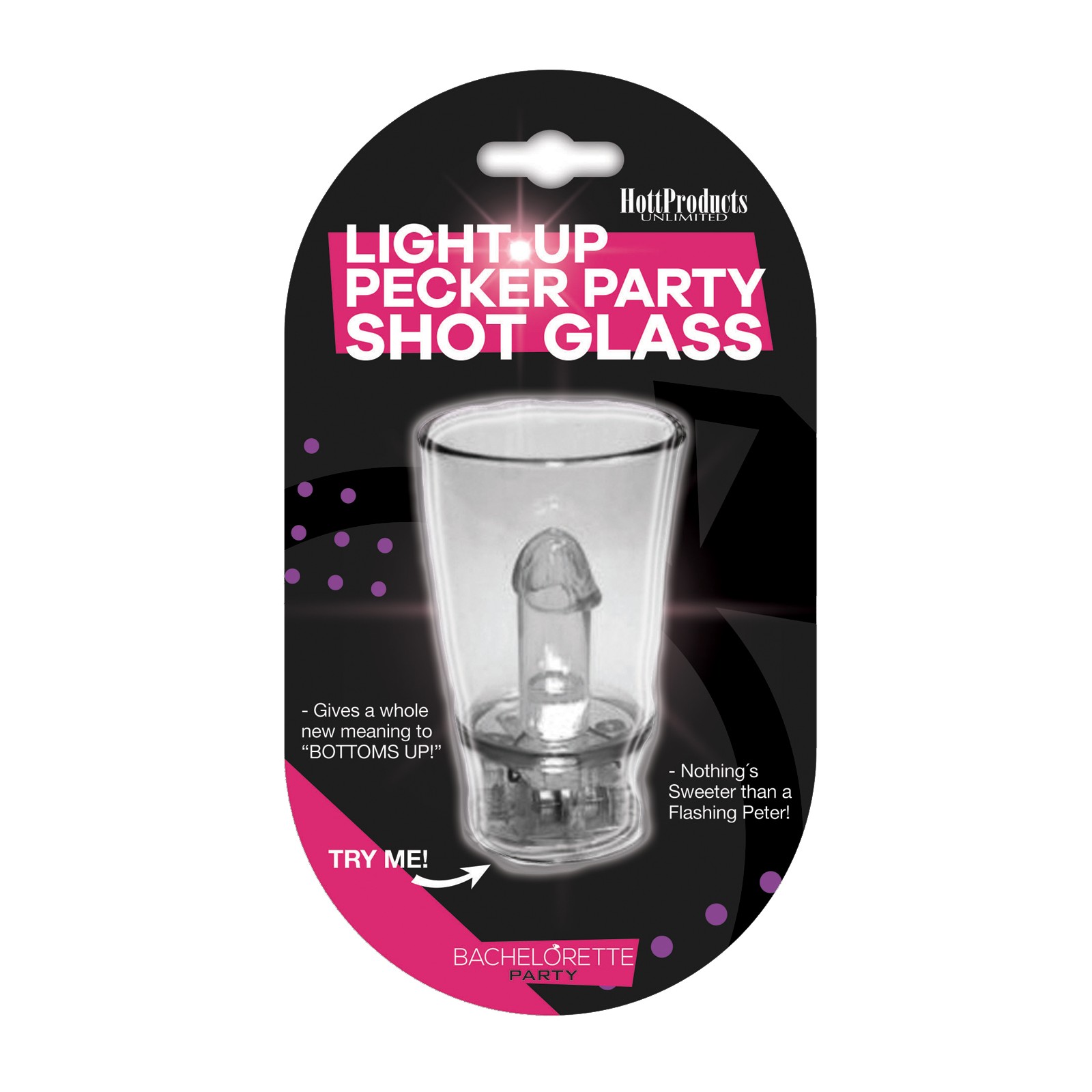 Light Up Pecker Party Shot Glass for Playful Fun