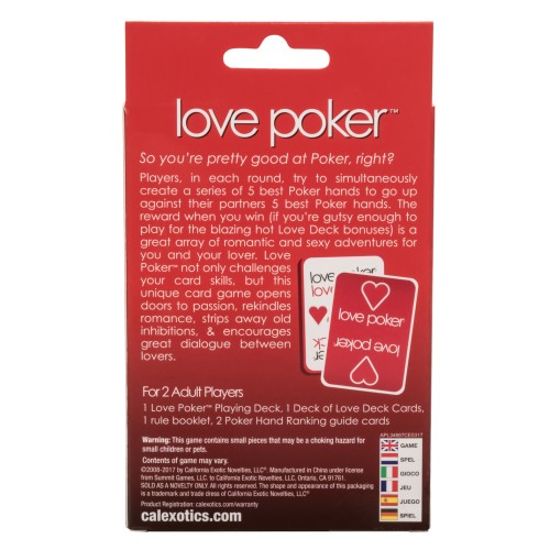 Juego de Póker del Amor