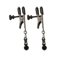 Spartacus Black Beaded Nipple Clamps | Playful Sensations