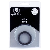 Anillo para el Pene de Caucho Spartacus Negro 1.25 Pulgadas