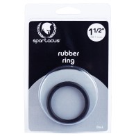 Spartacus 1.5 Rubber Cock Ring Black - Extended Pleasure