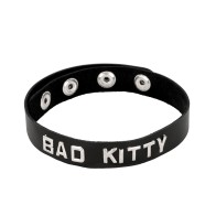 Collar de Cuero BAD KITTY Spartacus - Negro