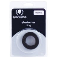 Anillo para el Pene Spartacus Elastomer - Negro Metro