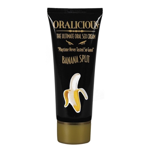 Oralicious Banana Split Sex Cream for Enhanced Flavor