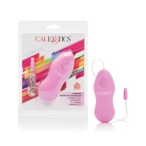 Bullet Micro Calentado Whisper de 2 Velocidades en Rosa