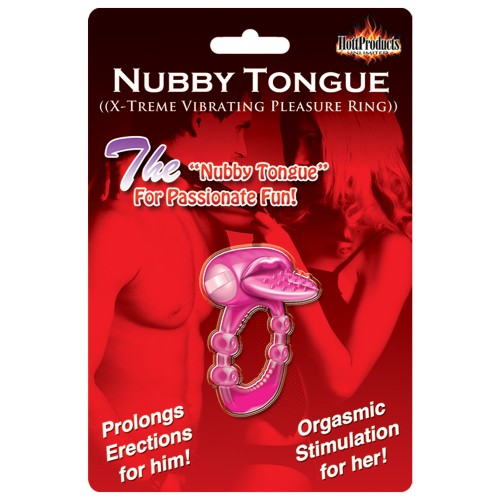 Anillo Vibrador Nubby Tongue - Vibración Intensa