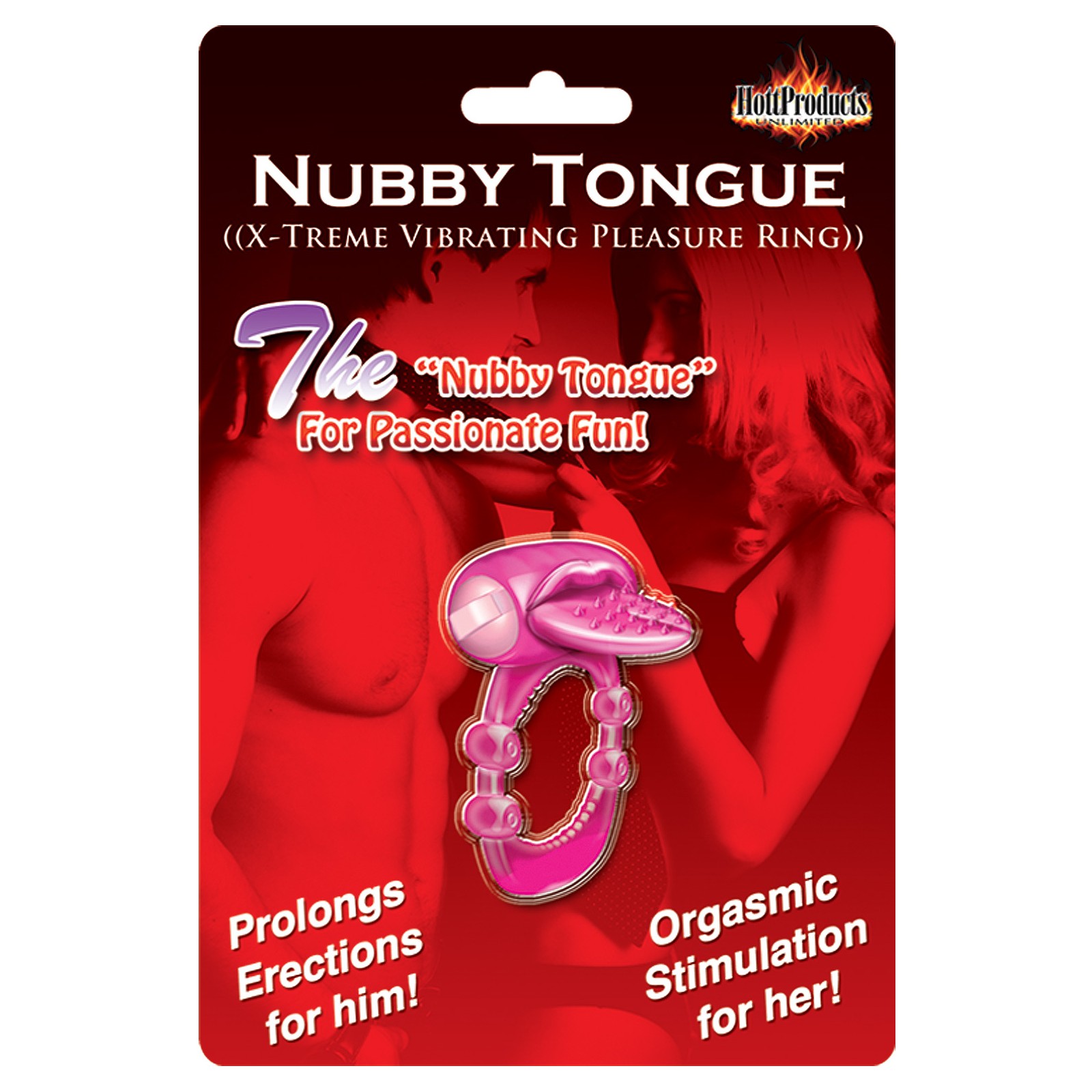 Anillo Vibrador Nubby Tongue - Vibración Intensa