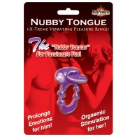 Anillo Vibrador Nubby Tongue X-treme - Púrpura