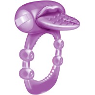 Anillo Vibrador Nubby Tongue X-treme - Púrpura