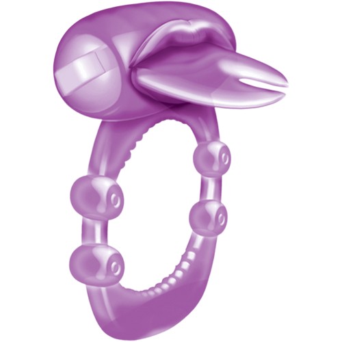 Forked Tongue X-treme Vibrating Pleasure Ring Purple - Intense Sensation