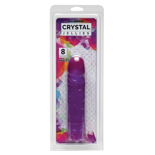 Dildo Clásico Crystal Jellies de 8 Pulgadas